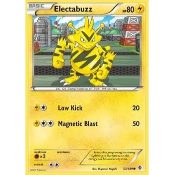Karetní hra Pokémon BCR 053/149 Electabuzz - Boundaries Crossed Stav: Excellent, Verze: NORMAL