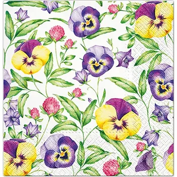 Obrúsky TaT 33x33cm Beautiful Pansies 564880