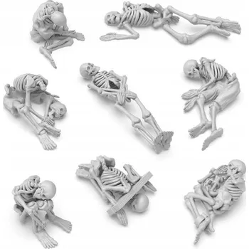 Plastikový model 3D tištěná sada - Dead Skeletons 1:48 - kostry 8 ks