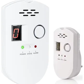 Bezpečnostní detektor Detektor úniku plynu pro domácnost - zemní plyn, metan, propan, butan