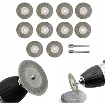 Řezný kotouč SADA 10 DIAMANTOVÝCH KOTOUČŮ 50 MM PRO ŘEZÁNÍ A BROUŠENÍ