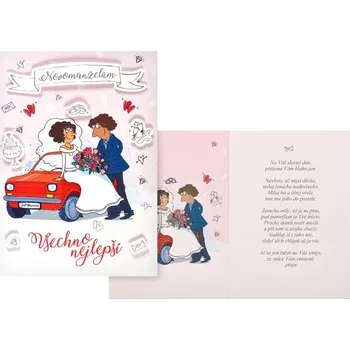 UNIPAP přání svatební CN-756 PRANI_W_C0379 302535