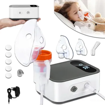 Inhalátor INHALÁTOR NEBULIZÁTOR PRO DĚTI I DOSPĚLÉ PÍSTOVÝ + POUZDRO