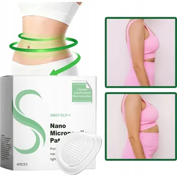 Náplast 1x PLASTOVÁ NÁPLAST NA HUBNUTÍ SMGT-GLP-1 S NANO MIKROJEHLIČKAMI, 4 KUSY