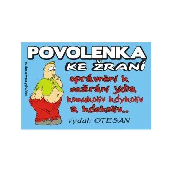 Žertovný předmět Povolenka ke žraní 607856