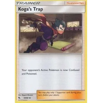 Sběratelská karetní hra Pokémon HIF 059/068 Koga's Trap - Hidden Fates Stav: Excellent, Verze: NORMAL