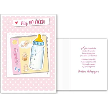 UNIPAP přání k narození miminka CN-668 PRANI_H_C0363 302608