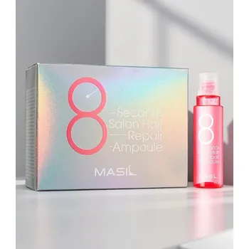 Vlasová regenerace Masil - 8 Seconds Salon Hair Repair Ampoule - Intenzivně vyživující maska-filler pro poškozené vlasy 1ks/15ml - 10ks*15ml
