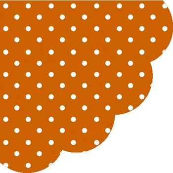 Papírový kapesník Paw Ubrousky PAW R 32 cm Dots Terracotta 445615