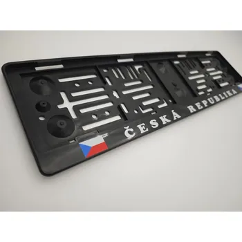 Držák SPZ Podložka pod SPZ Česká Republika - vlajky