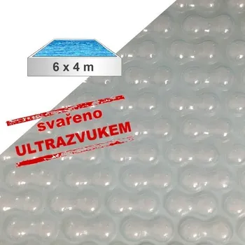 Solární plachta průhledná obdélník 6 x 4 m 500 mic