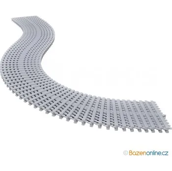 Přelivná mřížka bazénu 245/22 mm rovná/oblouk