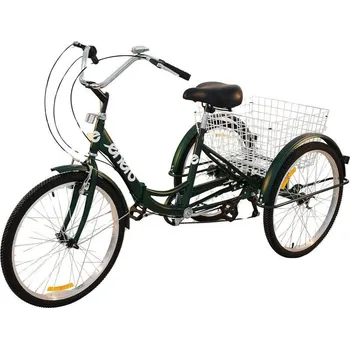 Dívčí tričko SKLÁDACÍ 3KOLOVÉ KOLO 24 ZELENÉ SHIMANO 7 RYCHLOSTÍ NEPLATÍ