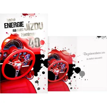 UNIPAP přání k narozeninám 40 M11-500 T PRANI_T_1948 302680