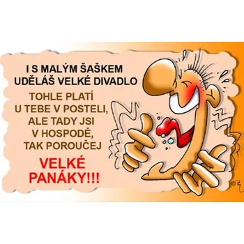 Žertovný předmět Průkaz I smalým šaškem uděláš velké ...