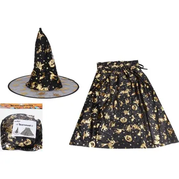 Karnevalový kostým UNIPAP Karnevalový set ČARODĚJNICE klobouk+ plášť (W027547) 369639