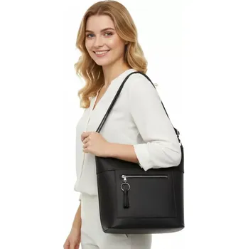 Kabelka Černá dámská crossbody kabelka Bella Belly O4946