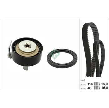 Rozvod motoru Ozubení, sada rozvodového řemene INA 530 0960 10