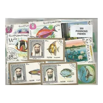 Poštovní známka Balíček známek - ryby - 300 ks