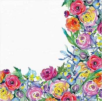 Papírový kapesník Paw Ubrousky PAW Dekor C (20ks) Painted Rose Corner 427590