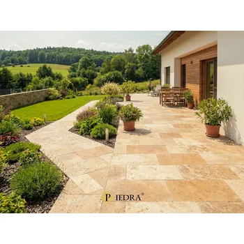 Dlažba Piedra Travertin Repolis obklad / dlažba 61x40,6x1,2 cm