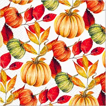 Papírový kapesník Paw Ubrousky PAW Dekor L (20ks) Pumpkin Pattern 388052