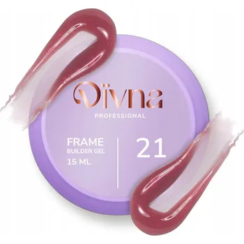 Lak na nehty DIVNA Frame Builder Gel 21 15 ml stavební gel barevný gel na nehty