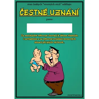 Žertovný předmět Čestné uznání Svaz vzorných otců 607845