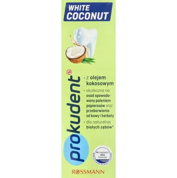 zubní pasta PROKUDENT WHITE COCONUT ZUBNÍ PASTA S KOKOSEM 75 Ml