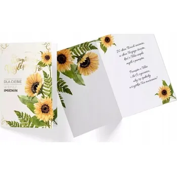 Obraz Přání B6 PR-245 K svátku - Slunečnice