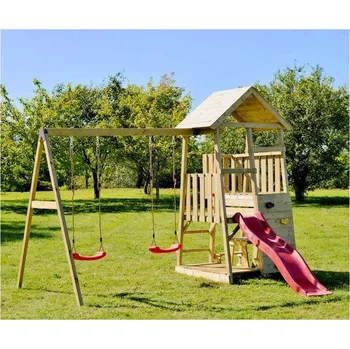 Hra na zahradu Dřevěná hrací věž – Wendi Toys Flamingo