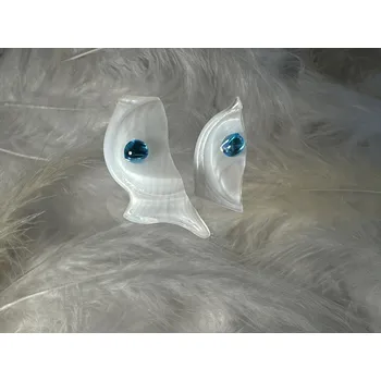 Náušnice Skleněné náušnice Nanovo - Zubru