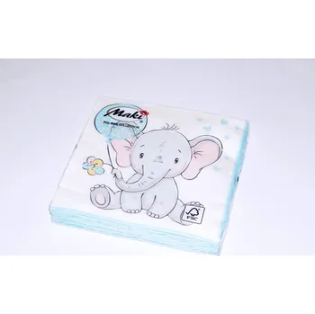 Papírový kapesník Ubrousky Maki – Slůně s modrým balonkem (SL_OG_053001 ) 369916