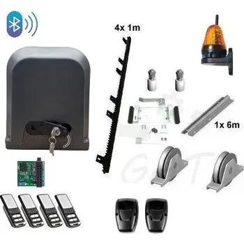 Pohon brány Kování kolejnicové brány vč. pohonu DOMIO Bluetooth do 4m průjezdu a 500kg - S D BT TK