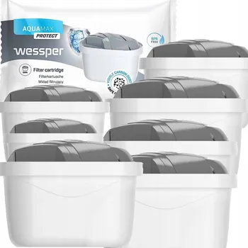 Filtrace vody 7x FILTR WESSPER AQUAMAX PROTECT PRO TVRDOU VODU do DŽBÁNU BRITA DAFI