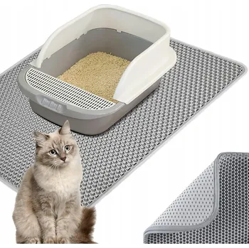 Obraz Siemiec podložka před kočičí toaletu 75 cm x 55 cm x 1 cm