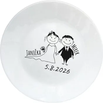Talíř GRAVENO Svatební talíř – den, kdy to začalo