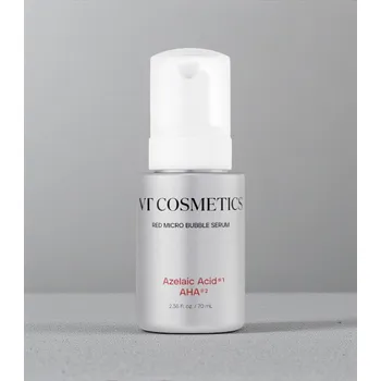 Pleťová kosmetika VT Cosmetics - AZ AHA Red Micro Bubble Serum - Jemně exfoliační mikrobublinkové sérum s AHA a AZ komplexem pro obnovu textury 70ml