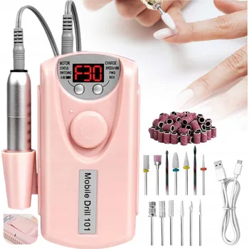 BRUSKA NA NEHTY BEZDRÁTOVÁ SE STANICÍ MANIKÚRA PEDIKÚRA SADA