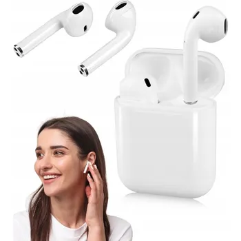 Sluchátka BÍLÁ BEZDRÁTOVÁ SLUCHÁTKA TWS i12 DOTYKOVÁ BLUETOOTH