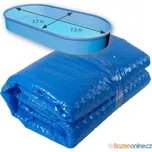 Solární plachta modrá pro ovál 7,3 x 3,7 m