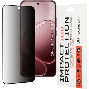 Techsuit - 111D Privacy Full Glue - Oppo A6 Pro 4G / A6 Pro 5G - černá
