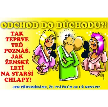 Žertovný předmět Průkaz Odchod do důchodu