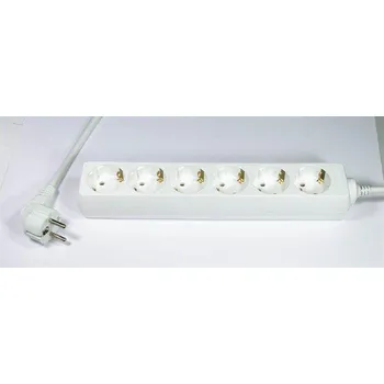 Síťový kabel NO NAME Prodlužovací kabel, 6 zásuvek, 5 m 20428