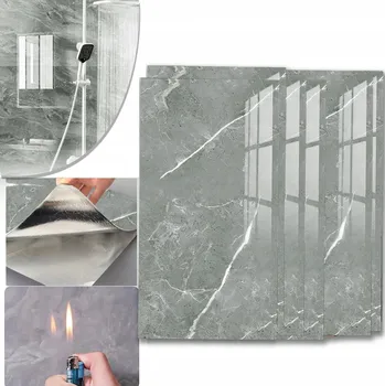 Tapeta 10x Samolepicí Obkladové Panely Tapeta VZHLED MRAMORU LESKLÝ 3D Panel na Zeď