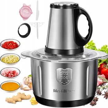 Kuchyňský mlýnek ELEKTRICKÝ SEKÁČEK POTRAVIN / KRÁJEČ NA ZELENINY, MASO A POTRAVINY, 5 L, 500 W