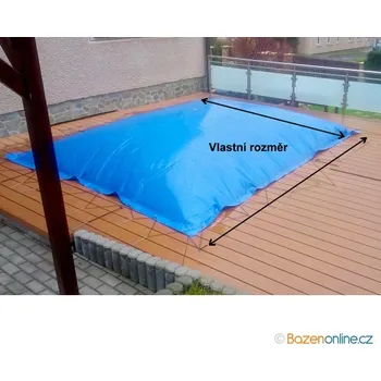 Bazénový polštář TREND pro obdélníkové bazény na míru - modrý