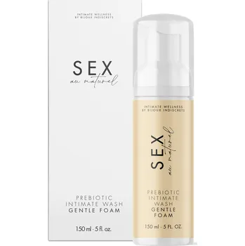 Intimní hygienický prostředek Bijoux Indiscrets Sex Au Naturel Prebiotic Intimate Wash Gentle Foam 150ml