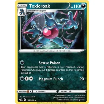 Karetní hra Toxicroak 166/264 - Fusion Strike Typ karty: Non-Holo