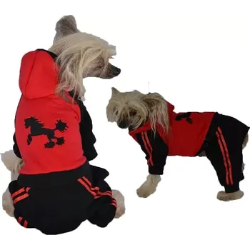 Obleček pro psa Teplákovka čínský chocholatý pes (Tepláková souprava pro psa, naháč, výšivka pes)